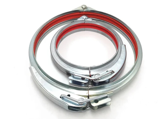 160mm Quick Release Duct Clamps Rapid Pull Ring For Dust Collection System