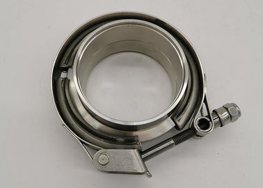 Stainless Steel 304 Quick Fittings 3 Inch Exhaust V Band Clamp With Flange